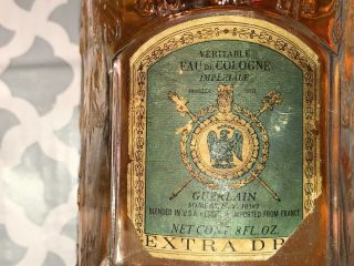 Eau De Cologne Imperiale Guerlain Bee perfume bottle vintage 6oz Of 8oz. 5