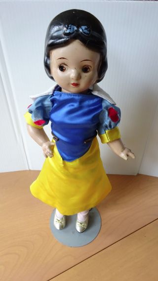 Rare Vintage 1937 Walt Disney Snow White 15 " Knickerbocker Composition Doll