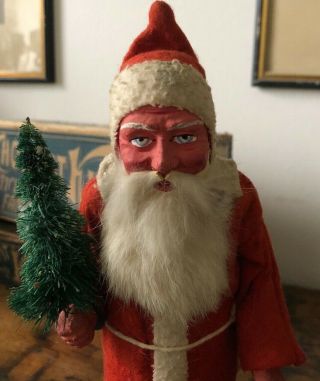 Wonderful Early German Santa Claus Candy Container
