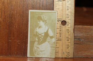 Antique Sweet Caporal Cigarette Card Margaret Mather Risque Actress Ca 1890