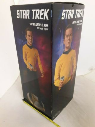 Rare Sideshow 2004 Star Trek Tos Captain Kirk 1/4 Scale Figure 123/1000