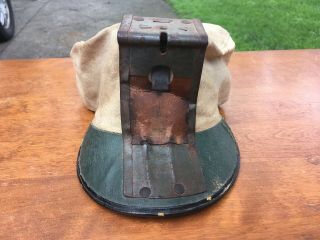 T.  R Jones Coal Miner Cap Canvas Hat Early 1926