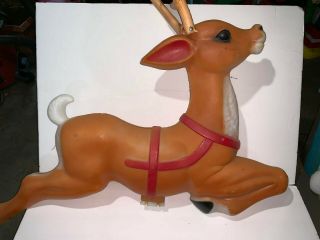 Empire Vintage Reindeer Blow Mold With Antlers