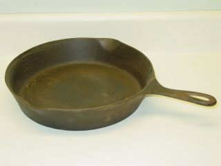 Vintage Wagner Ware Sidney - 0 - Cast Iron Skillet Frying Pan,  9b Double Spout