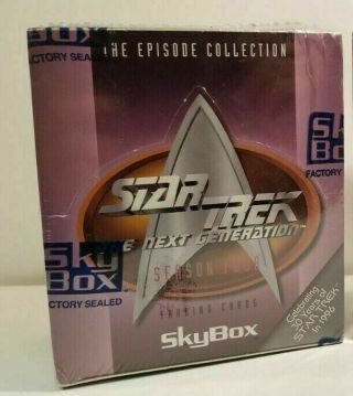 Star Trek The Next Generation Season 4 Collectible Trading Card Box Tng