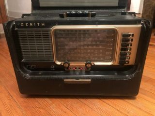 Zenith R600 Trans - Oceanic Multiband Radio Short Wave Magnet Tube Portable 1955