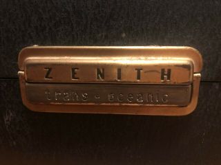 Zenith R600 Trans - Oceanic Multiband Radio Short Wave Magnet Tube Portable 1955 3