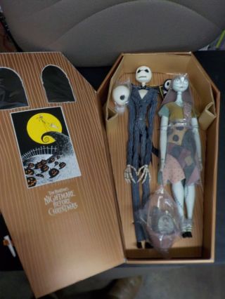 Nightmare Before Christmas Jack & Sally Coffin Doll 1998 Special Edition N - 057