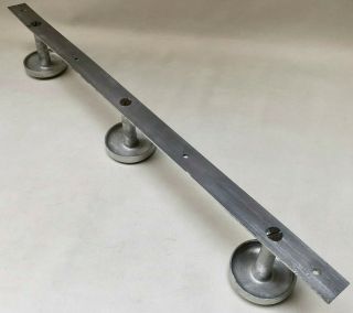 VINTAGE FRENCH MID CENTURY WALL MOUNTED CHROME COAT OR HAT RACK,  STORAGE HOLDER 5