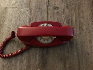Vintage Western Electric Red Princess Rotary Phone