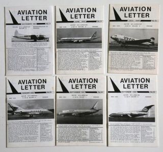 Aviation Letter.  8 Issues From 1960s