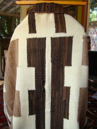 Antique Navajo Blanket All Natural Native American Rug 2