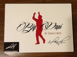 Big Papi By David Ortiz Autographed Cigar Box Boston Red Sox