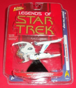 Star Trek Johnny White Lightning - Fiery Saucer U.  S.  S.  Enterprise Ncc - 1701