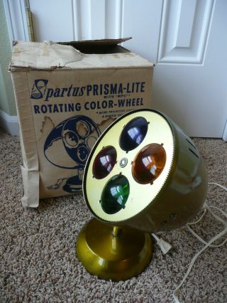 Vintage Christmas Aluminum Tree Color Wheel,  Prisma - Lite By Spartus 899 & Box