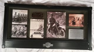 2010 Harley Davidson Memorabilia Military Archive 1942 Wla Shadowbox Wall Art