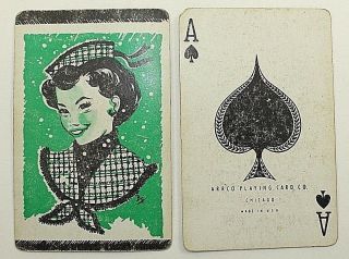 Vintage Arrco Playing Cards Chicago Barclay Satin Finish Usa Complete Deck Plus