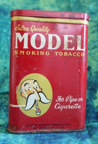 Vintage Model Smoking Tobacco Pocket Tin