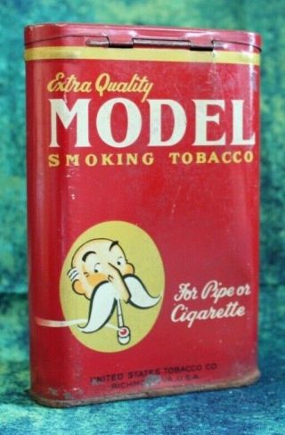 Vintage MODEL Smoking Tobacco Pocket Tin 2