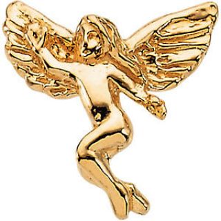 14 Karat Yellow Gold Dancing Angel Lapel Pin