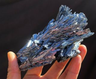 Bright Unique Stibnite Cluster Mineral Display Specimen