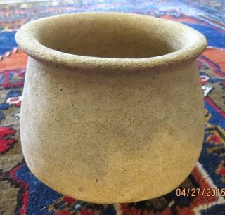 Pre - Columbian Pottery Bowl Solid No Restorations
