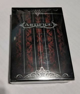1 Rare Deck Of Red Artifice Playing Cards By Ellusionist -