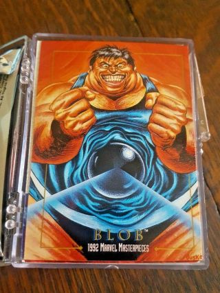 1992 Skybox Marvel Masterpieces Near Complete Base Card Set 96/100 Nm - Mt M