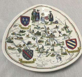 Collector Plate Provinces France Fayencerie De Luneville Creation Horber & Chass