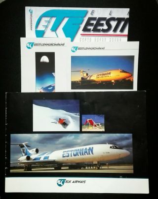 Elk Defunct Airline Advertising Booklets.