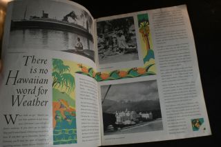 VINTAGE (Pre WW2?) The Story of Hawaii Brochure & What to Wear in Hawaii 6