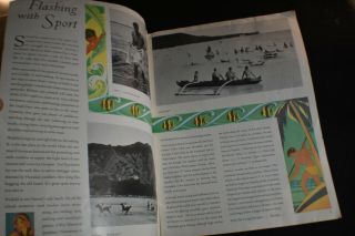 VINTAGE (Pre WW2?) The Story of Hawaii Brochure & What to Wear in Hawaii 7