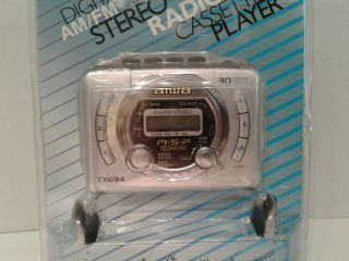 Vintage Aiwa HS - TX694 Digital AM/FM stereo radio Walkman cassette player 2