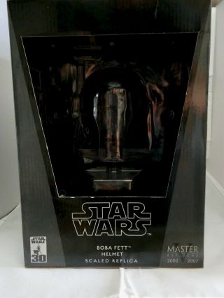 Star Wars Master Replicas Boba Fett Helmet 45 Scaled c/w box 6