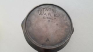 Rare Vintage Wagner Ware Sidney 0 Cast Iron Mini Egg Skillet 3