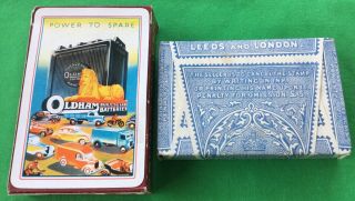 Tax Wrapped Vintage OLDHAM BATTERIES Advertising Playing Cards SPHINX Car 2