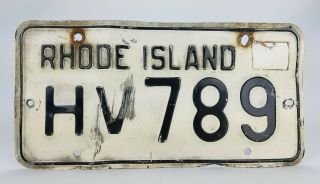 Well Vintage Rhode Island License Plate Made Between 1961 - 1966