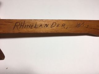 Vintage Souvenir Tomahawk From Rhinelander Wisconsin 2