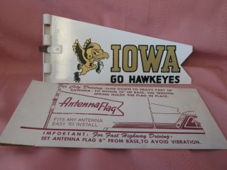 Vintage Antenna Flag Iowa Hawkeye