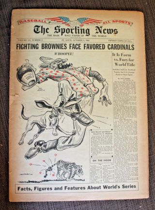 The Sporting News 0ctober 5,  1944 Near