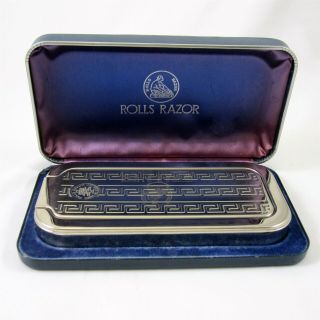 Rolls Razor Imperial No.  1 In Hard Case Vintage 1951 Made In England The Whetter