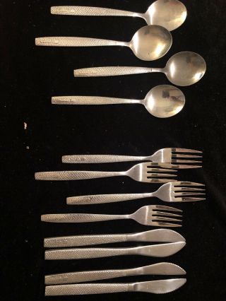 Vintage United Airlines Cutlery Set Of 4