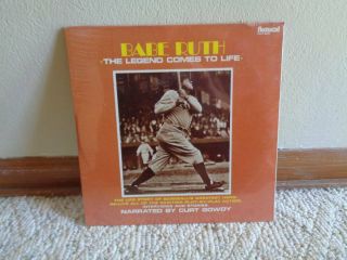 Rare Babe Ruth Baseball Hof Record Album Legend Comes To Life