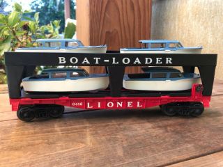 Vintage Lionel Electric Trains Boat Transport Car No 6416 W/ Box