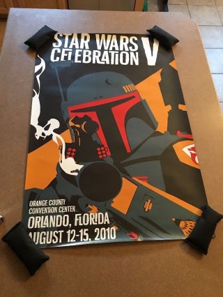 Star Wars Art Print Poster Boba Fett 2010 Celebration V Russell Walks Rare