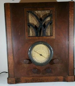 Montgomery Ward Airline Radio 1936 Tombstone 62 - 177 Glass Dial Repair