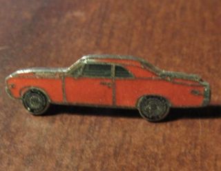 Vintage Chevy Nova Hat Lapel Pin - Chevrolet Red Facing Left