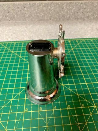 VINTAGE 1940 s Helm ' s Wheel Table Lighter Nautical Ship ' s Wheel MADE IN USA 3