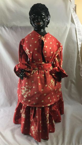 Rare Antique Black Americana Mammy Doll Prob Martha Chase