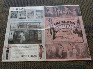 1950,  s IRVING KLAWS VARIETEASE PRESS KIT,  LILI ST CYR,  BETTY PAGE, 6